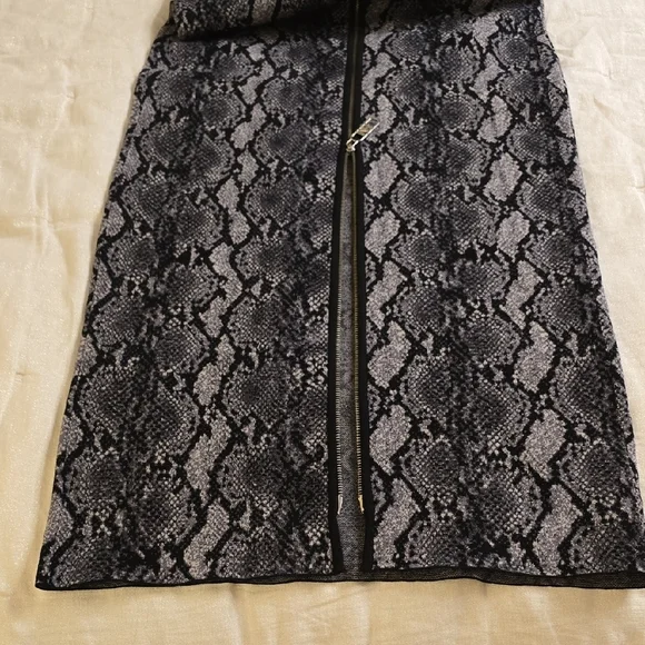 Michael Kors Black and Gray Sheath Maxi Dress Sleeveless - Picture 9 of 16